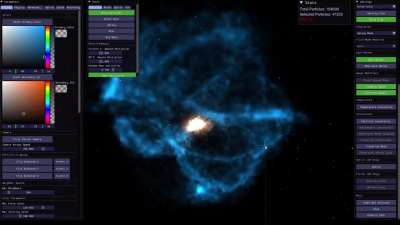 [Galaxy Engine] I have added 3D physics to my particle simulator
