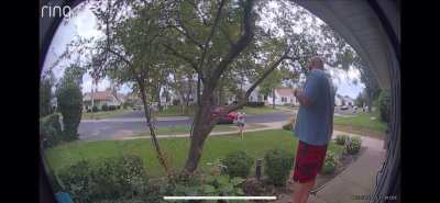 Trespassing woman in my area gets caught trying to steal a plastic flower pot, tells the homeowner he’s actually the one trespassing, then tops it all off with a slur