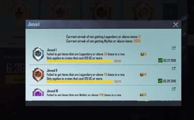 dude's reaction to my luck