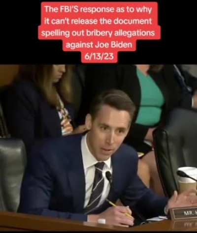 Biden actually did (for decades) what Trump was fake impeached for and is currently fake indicted for, but one of them has the entire establishment protecting him.