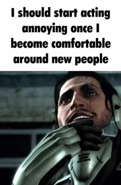 I should also be aware of it but make no effort to change it