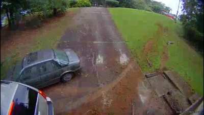 Cut off by driver trying to make a turn from the outside lane