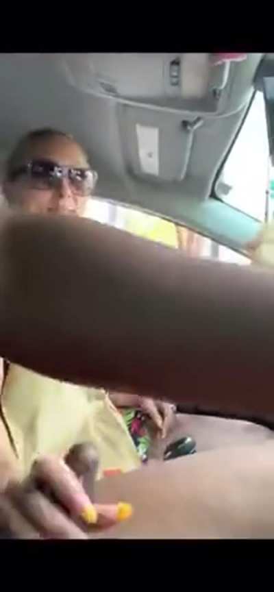 Sucked and jacked in the drive-thru