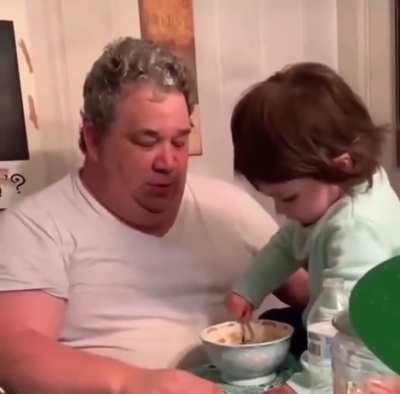 feeding papa