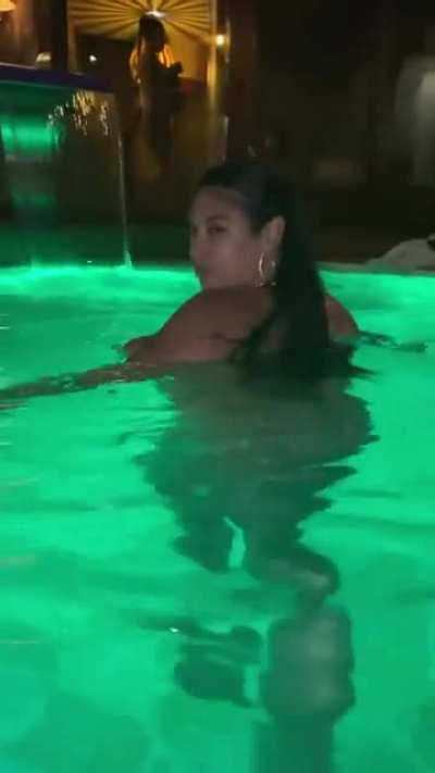 Tits out tease