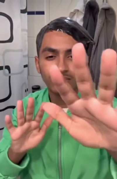 to style his hair