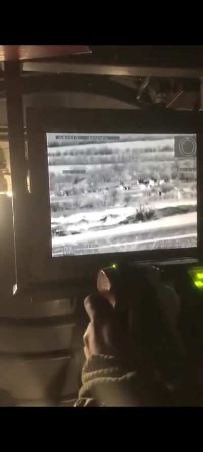Ukrainian BTR-3E1 firing ATGM at Russian position