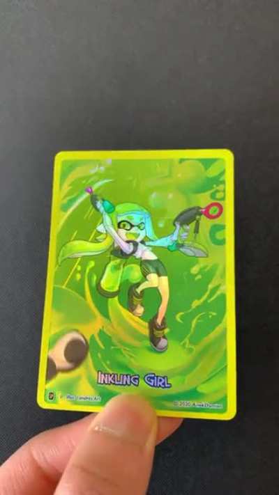 I made an Inkling Girl holo card! 😊 what do you think?