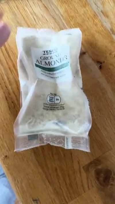 A moth inside sealed Tesco Ground Almonds - how?!
