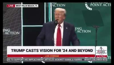 Trump: You have to get out and vote. You won’t have to do it anymore. Four years, it will be fixed, it will be fine. You won’t have to vote anymore.. In four years, you won’t have to vote again.