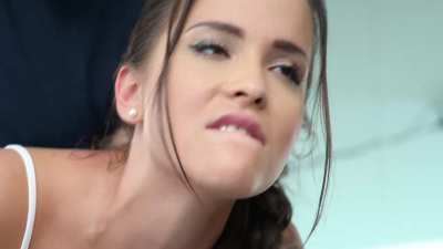 Horny Jennifer Mendez Gets DP'd By Personal Trainer & Masseuse
