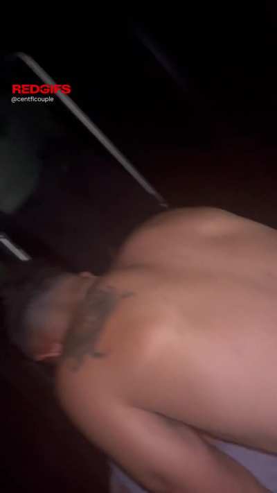 Getting Fucked Raw And Deeply by a Young Hung Bull At the Theater Earlier this Month. Hubby Loves seeing me In This Position and Even Got a Lil' Closeup of the Action. See More from this Evening at the link in Comments