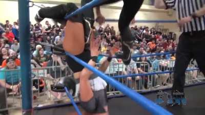 Veda Scott punished in a tree of woe by Mickie James