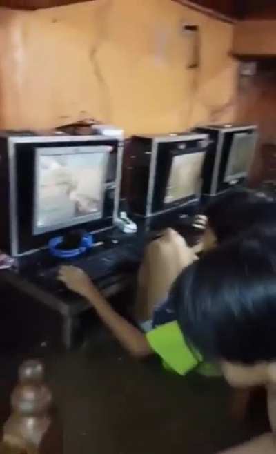 Gaming in the flood.