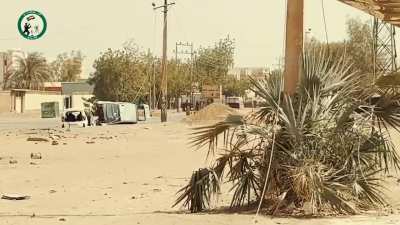 Footage of Sudanese Army liberating Doha neighborhood from RSF rebels in Omdurman city 