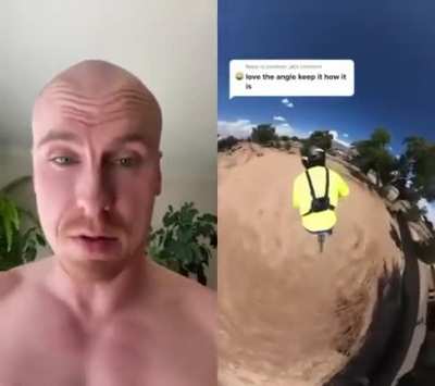 The camera angle is insane !