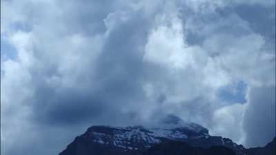Cloudy Mountain Top