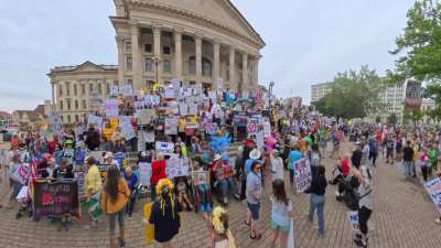 No Kings Protest - 50501 - Topeka, Kansas, October 18, 2025