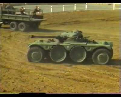 Panhard EBR is a French Armored Reconnaissance Vehicle designed in the 1950s by Panhard for the French Army and later used across the globe. It had 4 wheels, but the middle two were kept up for high speed travel and lowered when additional traction was ne