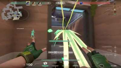 Trapping enemy omen in a corner