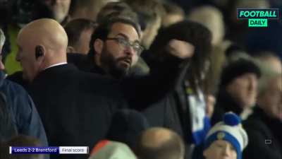 Victor Orta Irate and Animated in the Directors Box at Full Time