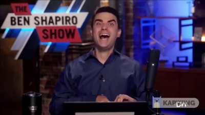 ben shapiro sounds like joaquin phoenix joker when he laughs wtf