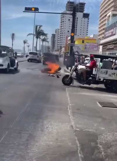to rev & show off a bike 