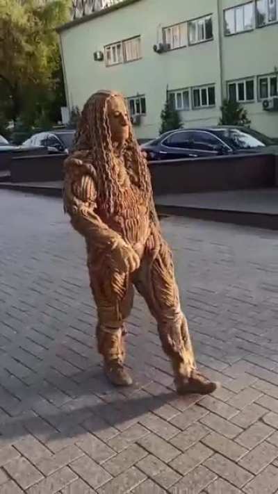 Hand knitted costume