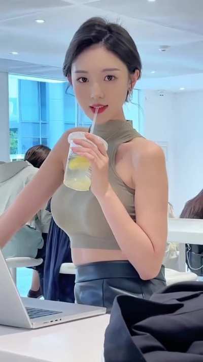 Tight top and skirt