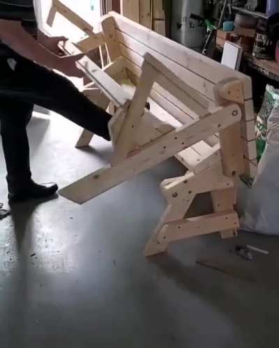 The perfect backyard bench