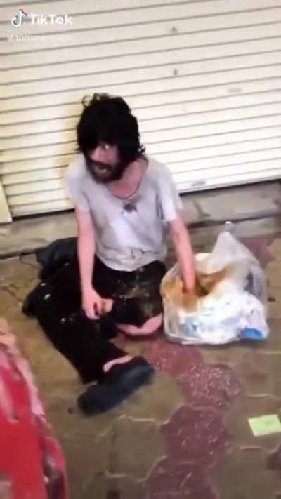 Hold my trash bag while I turn into a zombie...