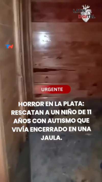 La Plata: Rescatan a un niño de 11 años con autismo que vivia encerrado en una jaula