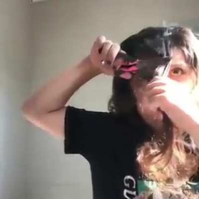 Don't cut your hair by yourself