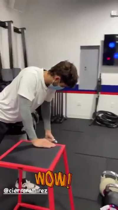 at the gym