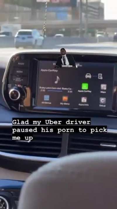 Boy that’s awkward Uber ride…