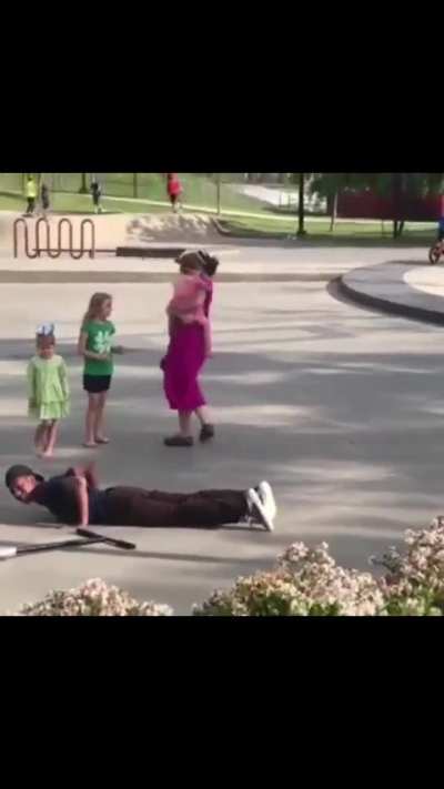 At least check on the toddler dude 🤷