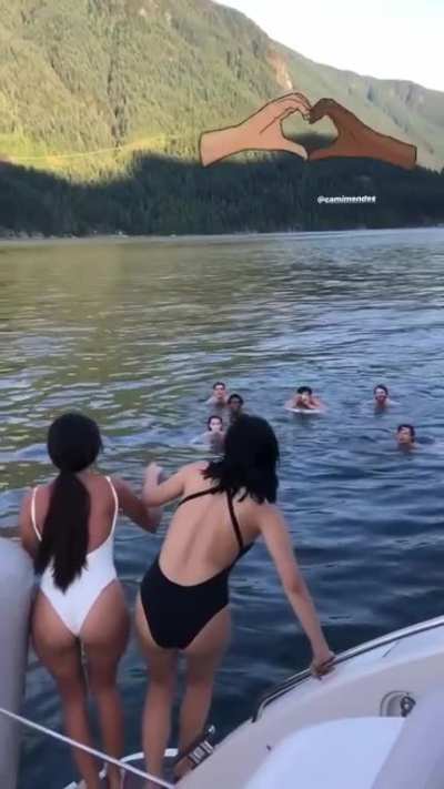 With Camila Mendes