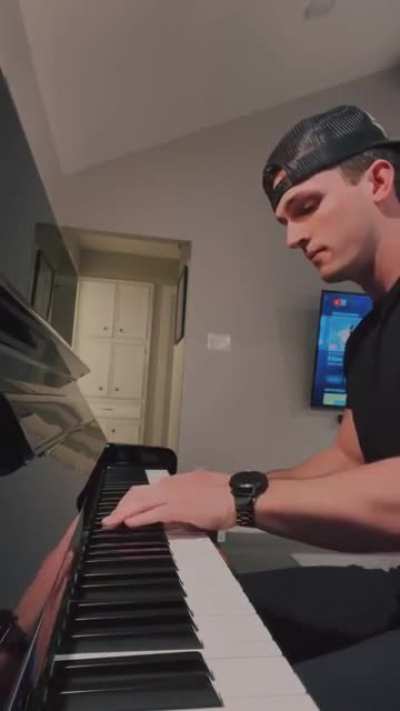 Guy plays girlfriend's favorite song.
