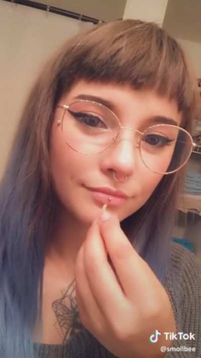 Lip piercing