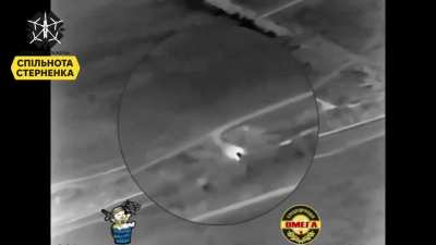 During the night a Ukrainian FPV pilot of the special unit 