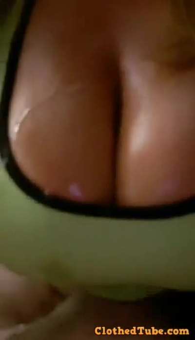 Nice clothed titfuck