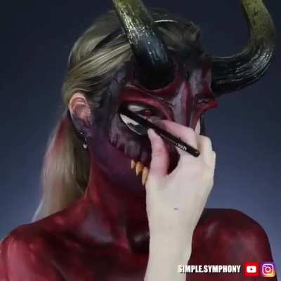 Halloween make up.