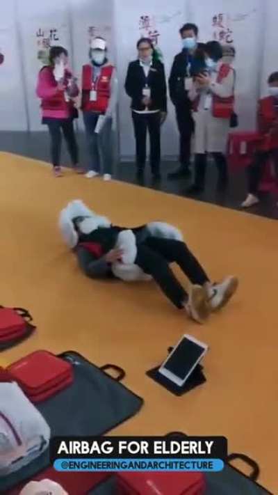 Such a useful thing. HUMAN AIRBAG.