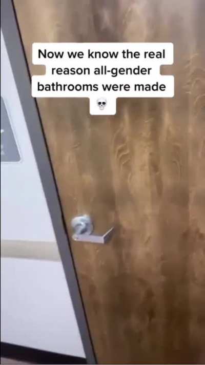 They’re definitely not using the college Gender-Inclusive restroom for its true purpose