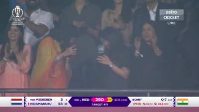 Rohit Sharma takes wicket in World Cup 2023.