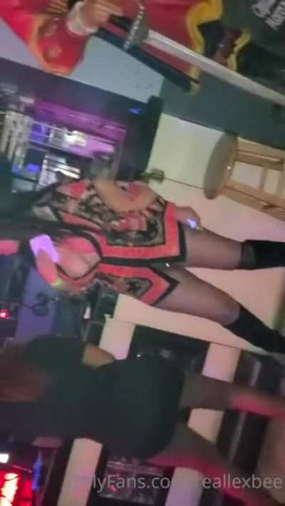 At the club... whew 😋