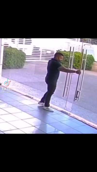 Who would design a glass door like that??