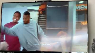 The TV crashed earlier at the perfect time, so I recreated what happened by recording the scene.