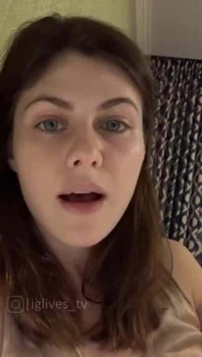 Alexandra Daddario | Instagram Live Stream | 22 December 2020