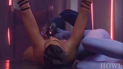 Widowmaker sucking nonstop (Howl) [Overwatch]